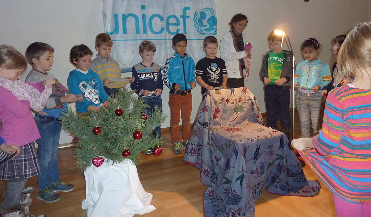 Orgelpfeifer Trostberg 2015 Unicef Vorlesen